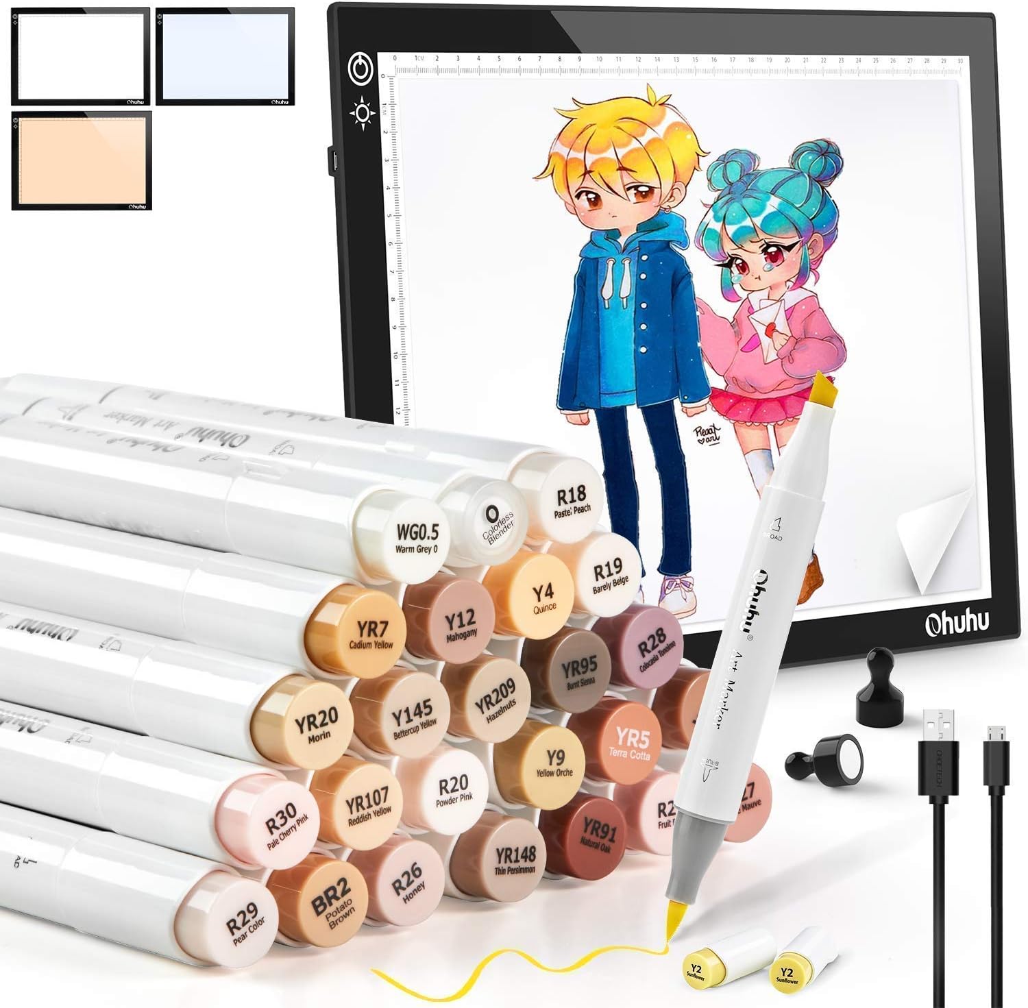 ohuhu skin tone markers 36