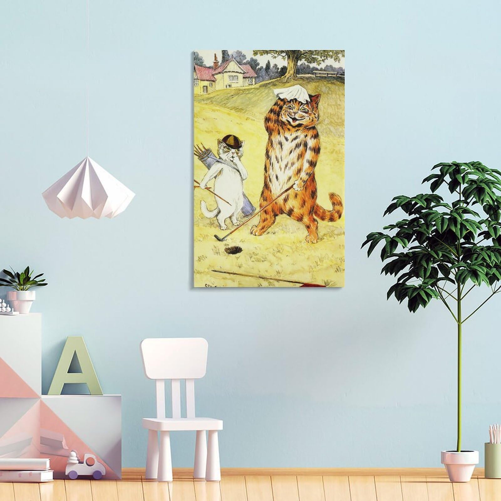 Amazon.co.jp: Louis Wainルイス・ウェイン《擬人化された猫の絵