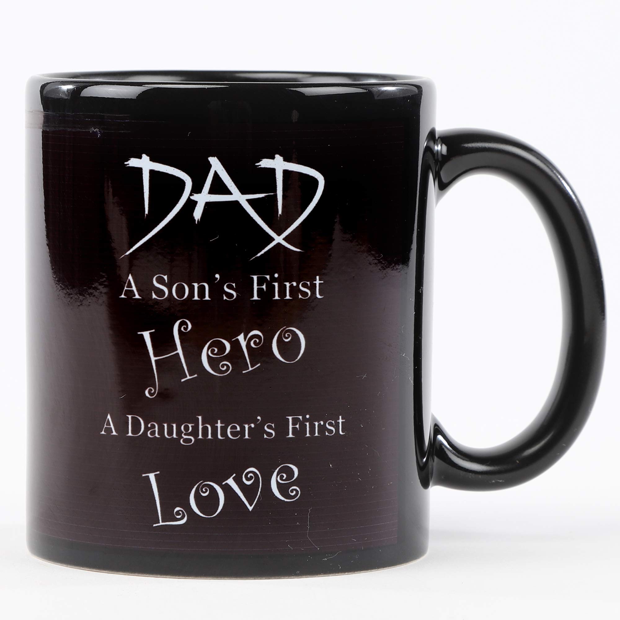 Ferns N Petals DAD Coffee Mug, Black, Fathers Day