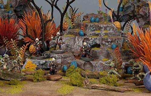 Miniatura 2 de Death Fields: Bulldogs (24 figuras de plástico duro de 1.102 in) - Fabricado en los Estados Unidos