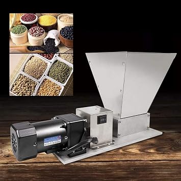 Pellet Mill 60W Electric Animal Feed Pellet Machine Stainless Steel Wet/Dry Cereals Grain Mill Barley Grinder Coffee Wheat Rice Corn Crusher Food Pellet Maker