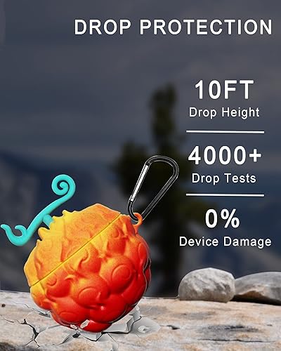 Miniatura 4 de Paquete de 2 Funda de fruta para AirPods, juego de accesorios protectores de silicona de dibujos animados 3D para AirPo de 12 generación para niño y