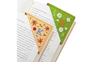 Personalized Letter Embroidered Bookmarks - Unique Reading Accessories for Women, Girls, Students, Teachers