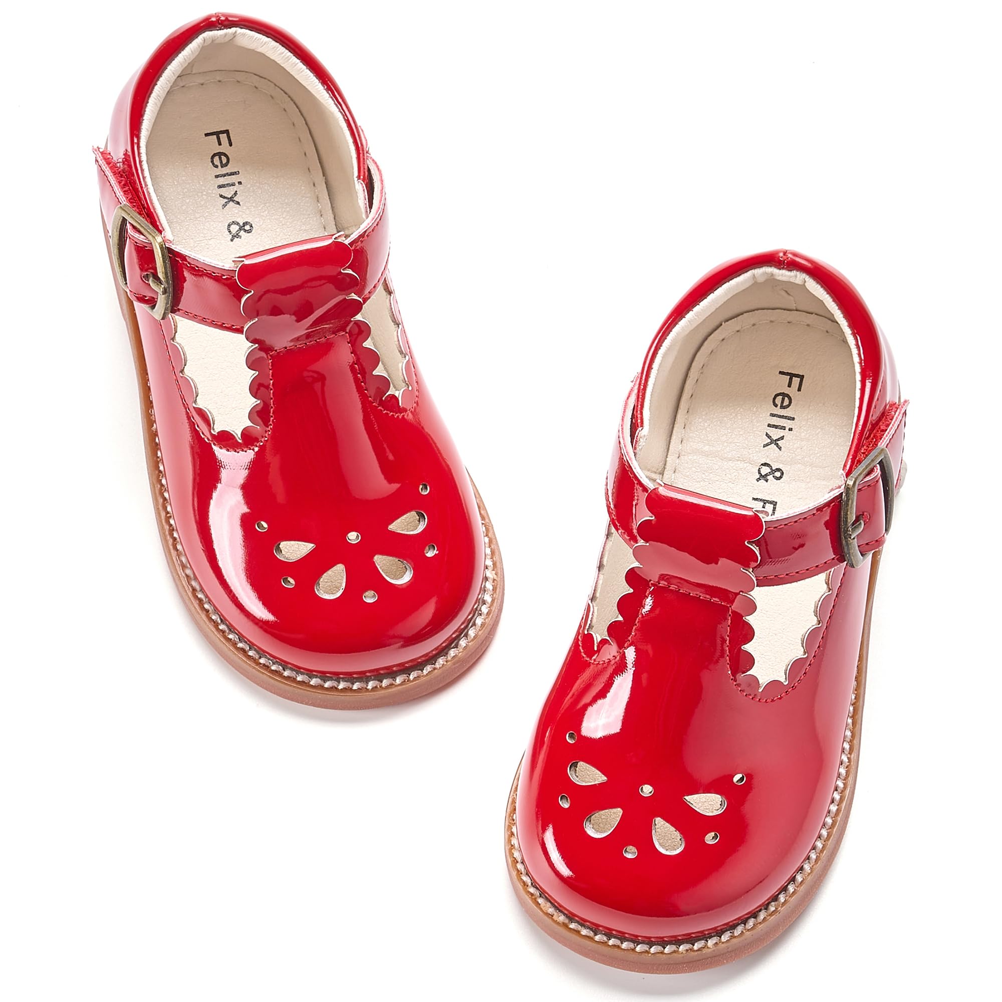 Felix & Flora Toddler Little Girl Mary Jane Dress Shoes - Ballet Flats for Girl Party School Shoes — view 84