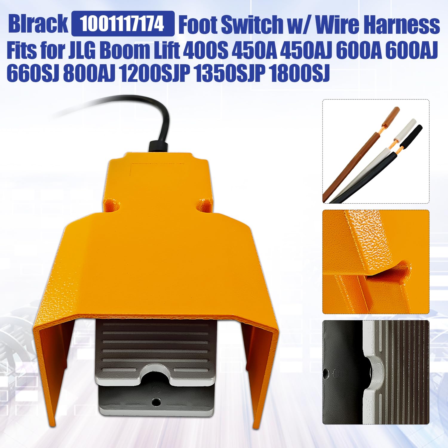 Blrack 1001117174 0272971 Foot Switch Fits for JLG 400S 450A 450AJ