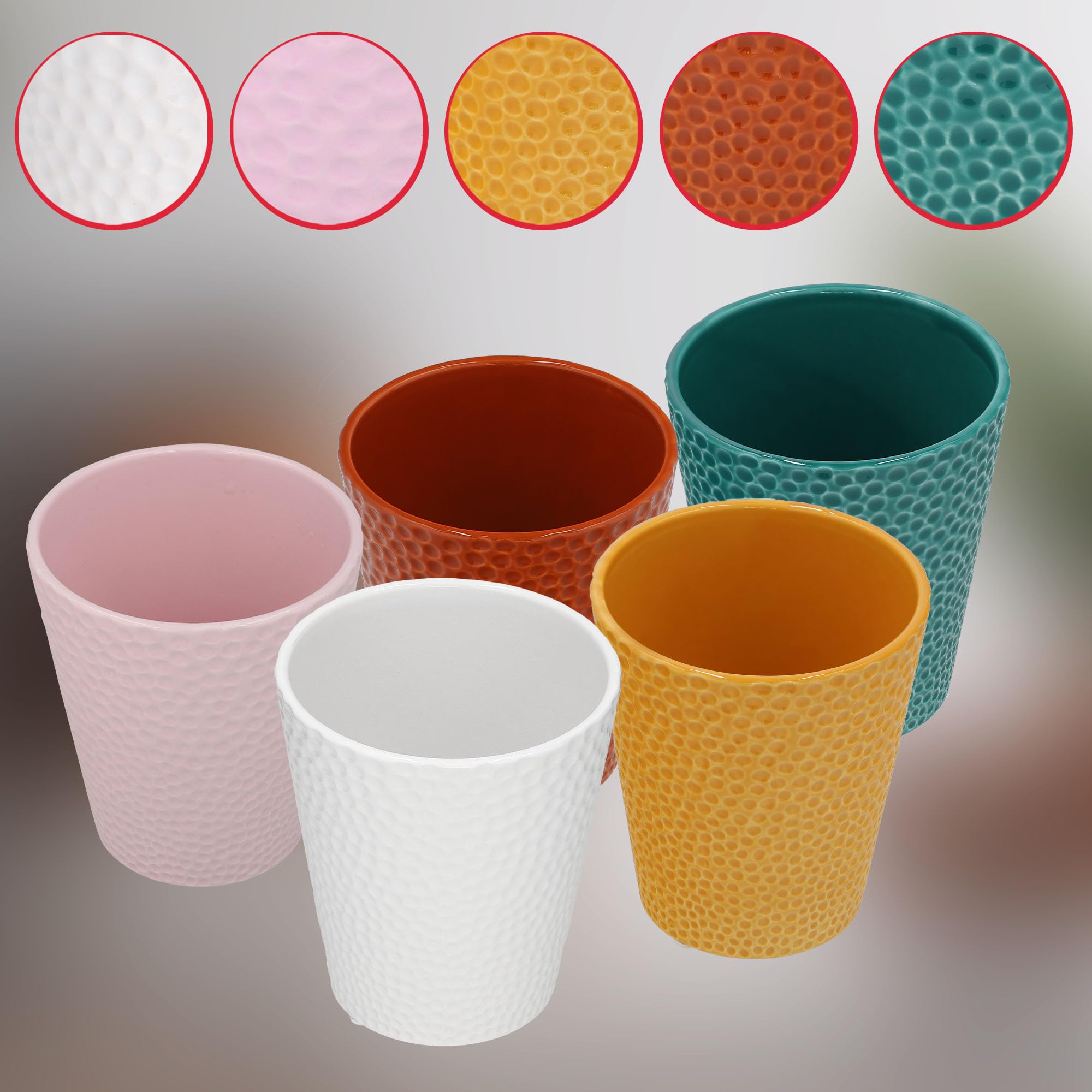 KOTARBAU® 2 szt. Donica Turkusowa ⌀ 12 cm x 15 cm Doniczka Ceramiczna Szkliwiona Doniczka na Storczyki i inne Rośliny Osłonka na Kwiaty