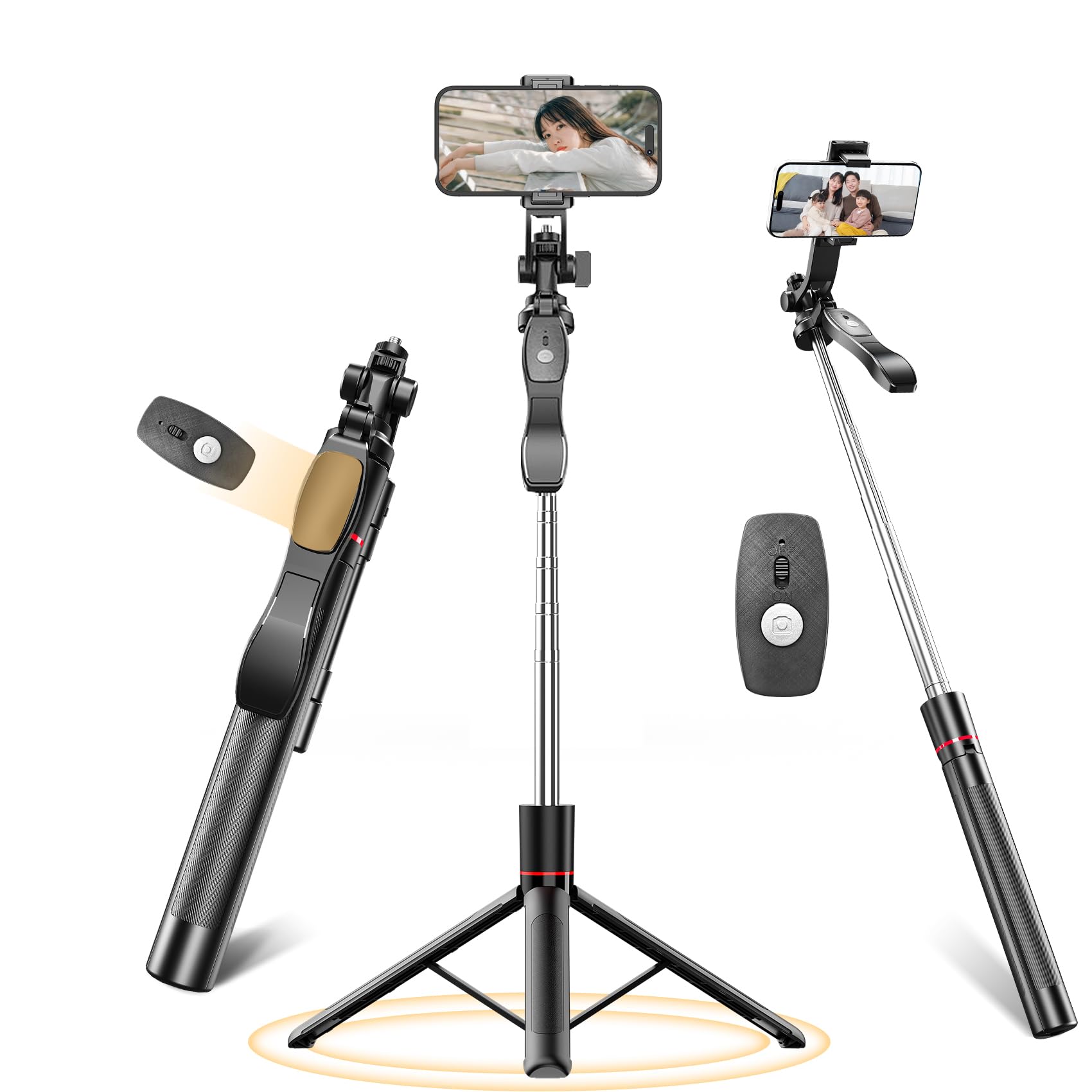 Amazon | スマホ 三脚 自撮り棒 スマホスタンド【設計強化170cm