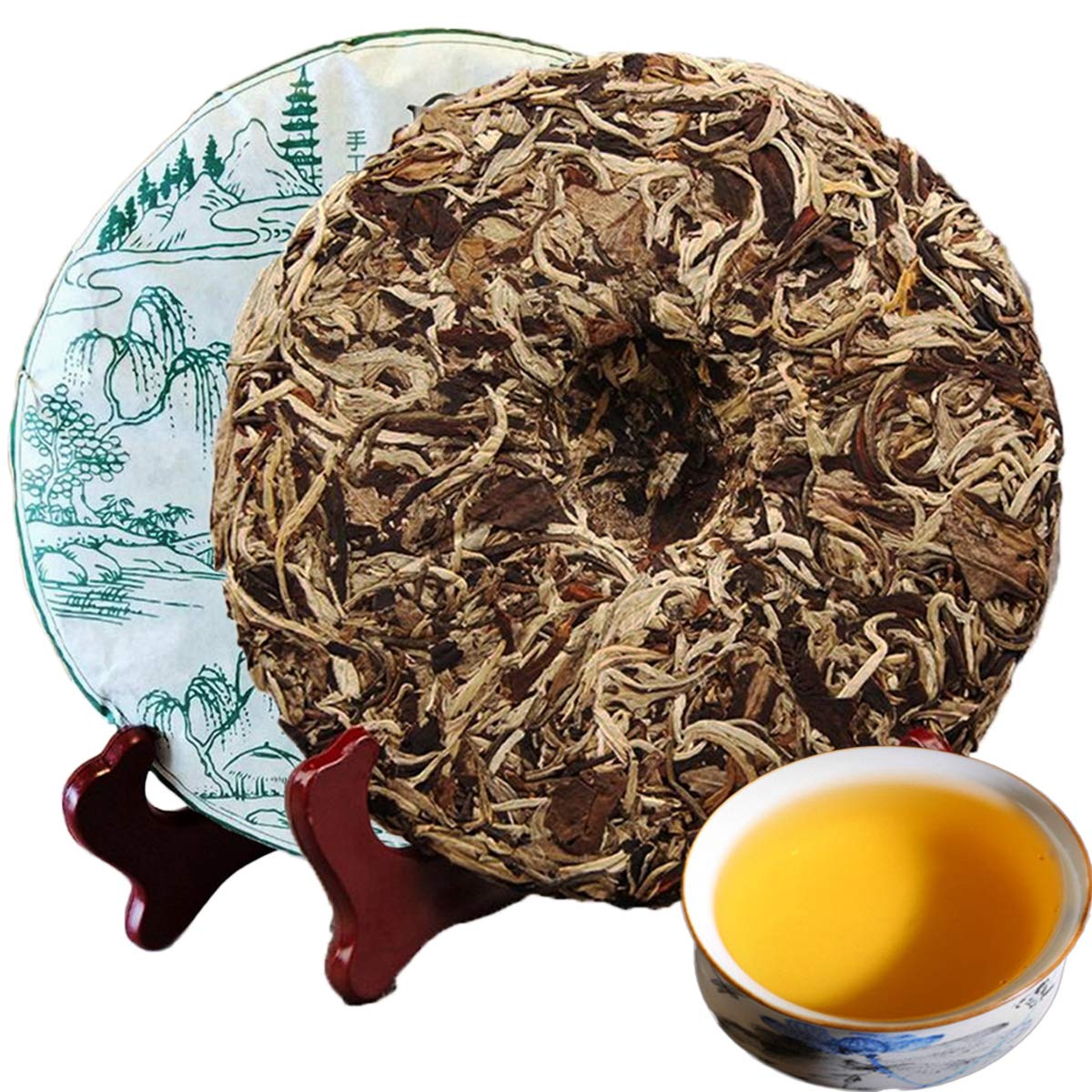 通用 Roher Puerh Tee Moonlight Beauty Menghai Puer Moonlight 357g Bio Sheng Pu-erh