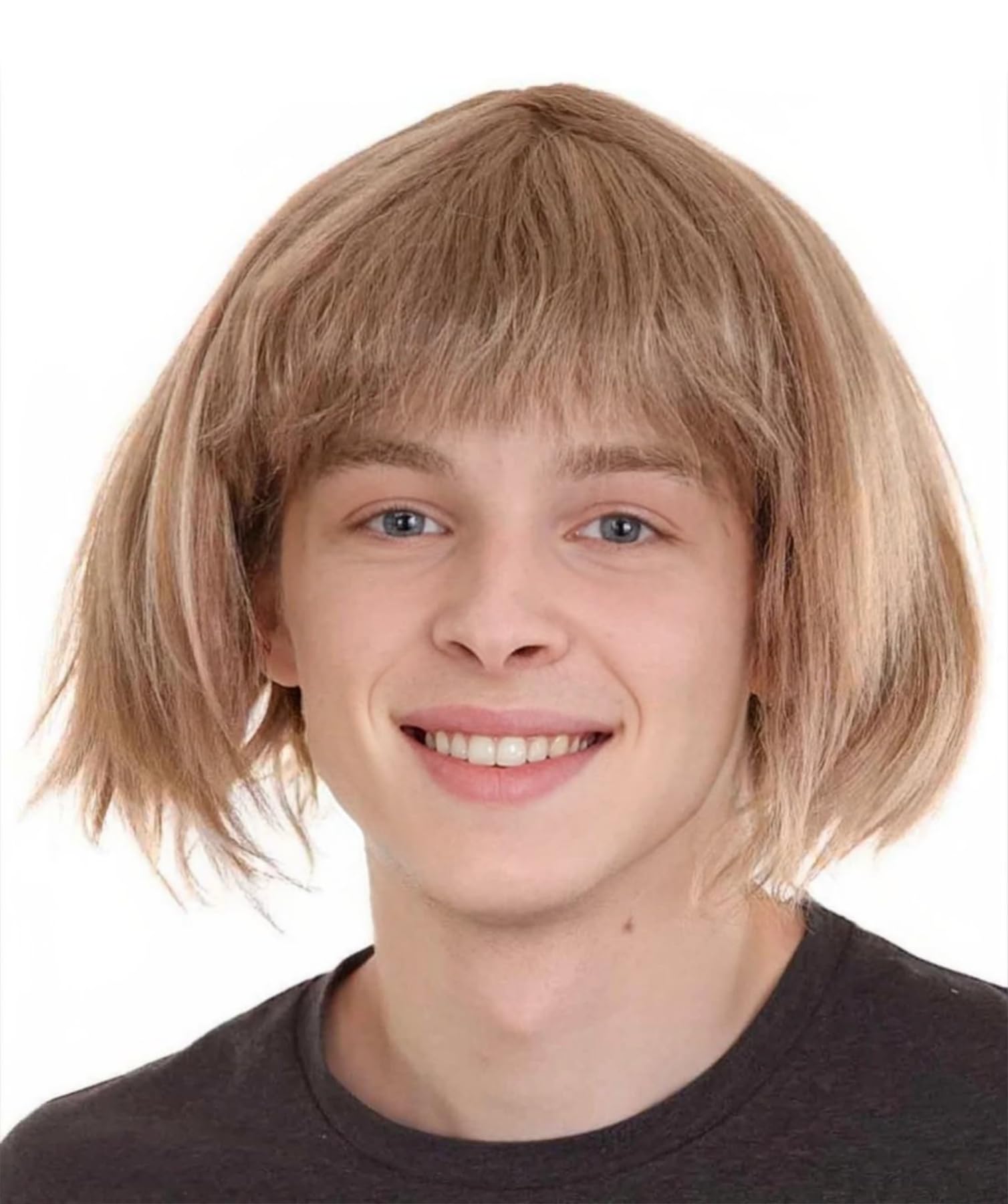 HPO Men's Adult Comedy TV/Movie Character Cosplay Wig in Blonde, Brown