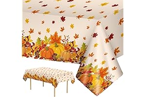 Thanksgiving Plastic Table Cover - Decorate Your Tables with Festive Fall Ambiance