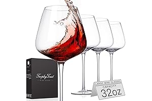 Oversized 32oz Red Wine Glass Set of 4: Indulge in Wine Like Never Before
