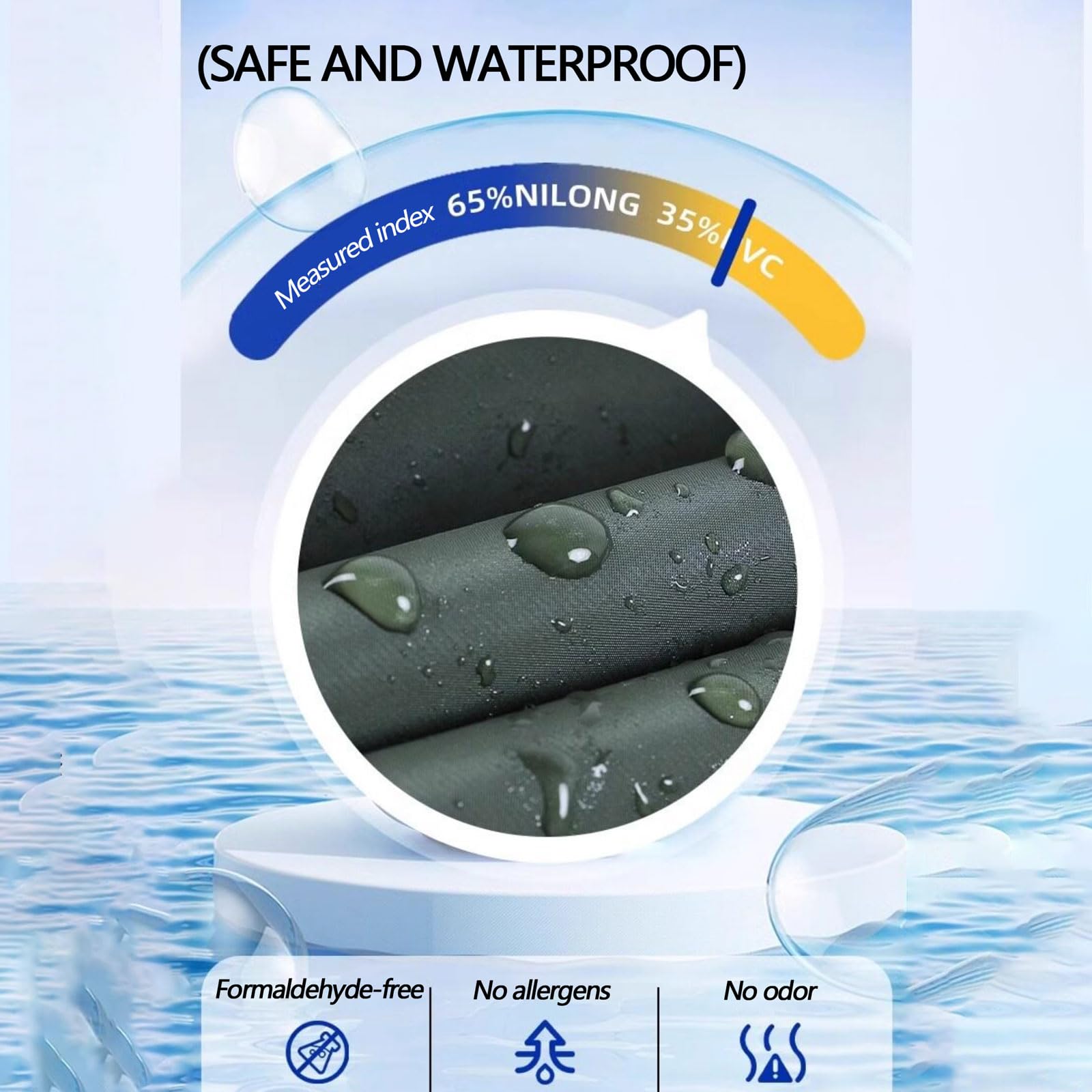 Wader da Pesca Nylon 3D Waders Pesca Abbigliamento Stivali resistenti alle alte pressioni Tasca impermeabile con cerniera Taglie 36-47 per Agricoltura,Giardinaggio,Caccia,Fattorie