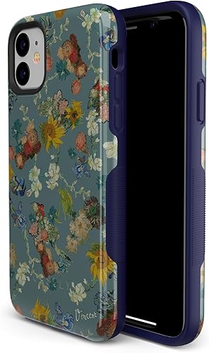 Miniatura 5 de Casely Funda para iPhone 11  Flores de Van Gogh  Funda para teléfono del 50 aniversario del Museo Van Gogh