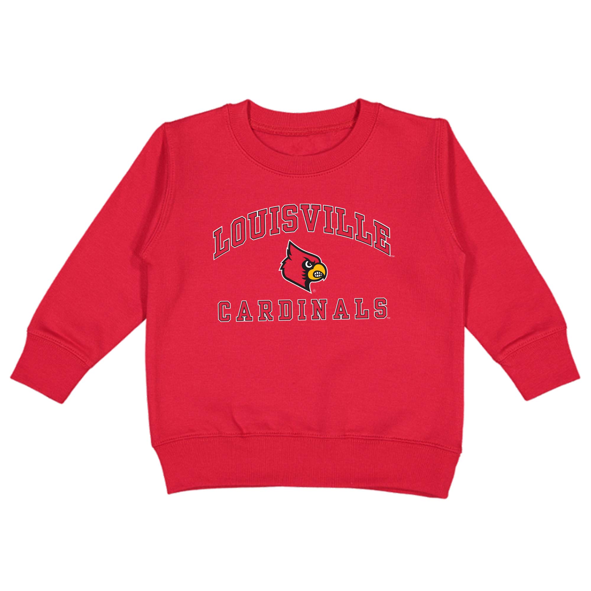 College Kids Louisville Cardinals NCAA Toddler Fleece Crew Neck Sweatshirt (4T)