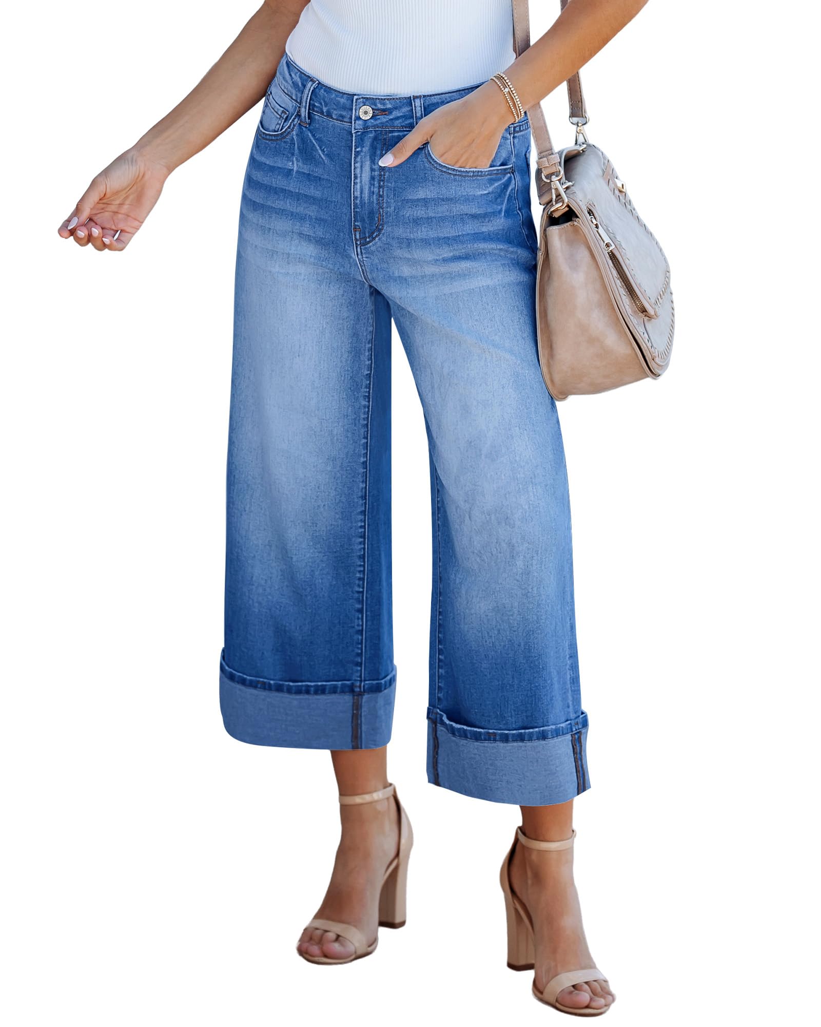 Save 35% on GRAPENT Wide Leg Jeans for Women