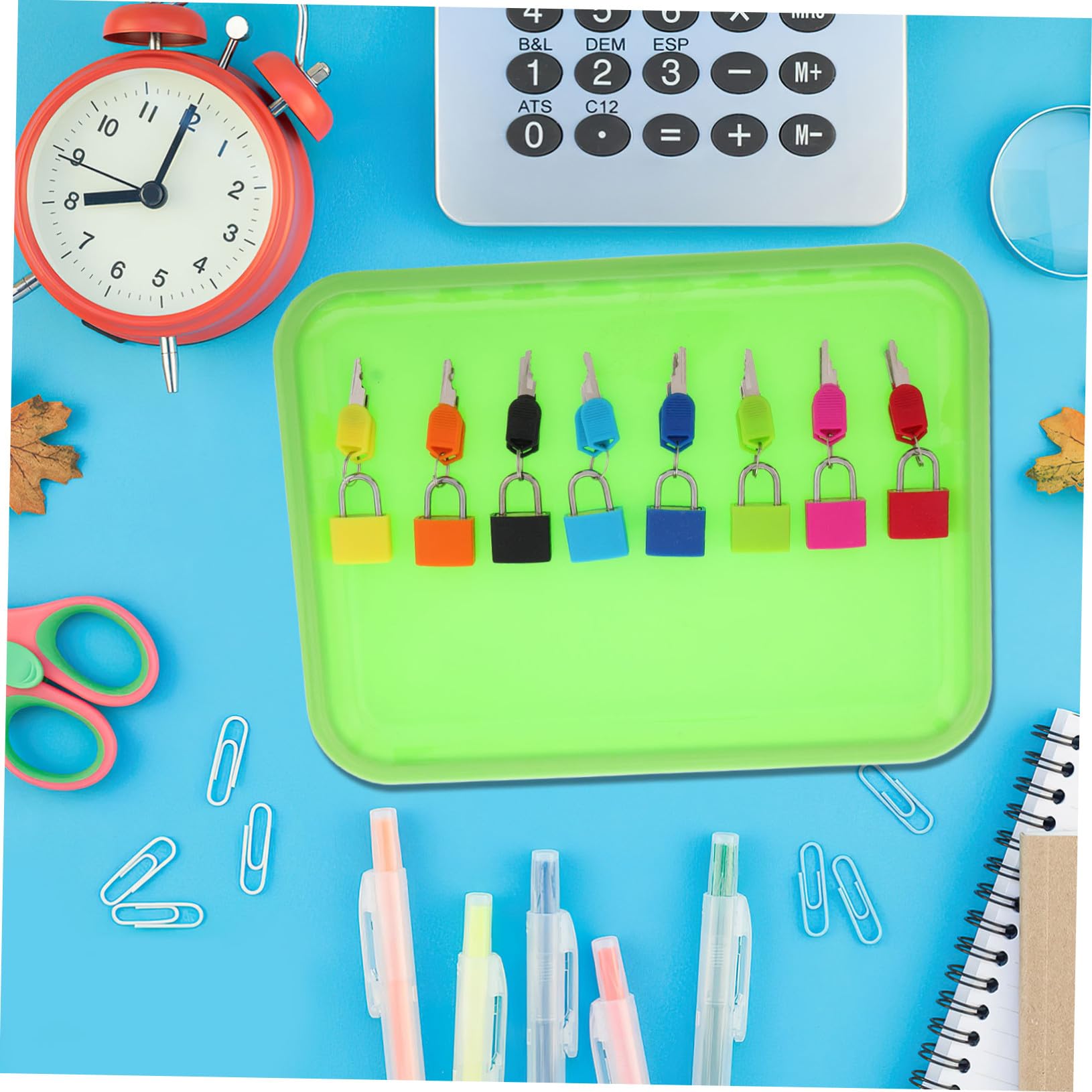 Mikinona Juguetes para Montessori Llaves para Actividades Preescolares Juego de Candados Bandeja para Motricidad Fina y Aprendizaje Sensorial para Bebés y Pequeños