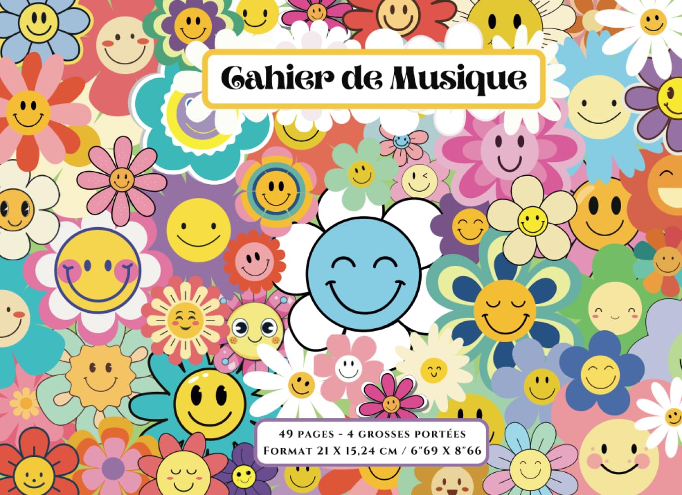 Cahier de musique 4 grosses portées pour ne plus raturer ses partitions de solfège