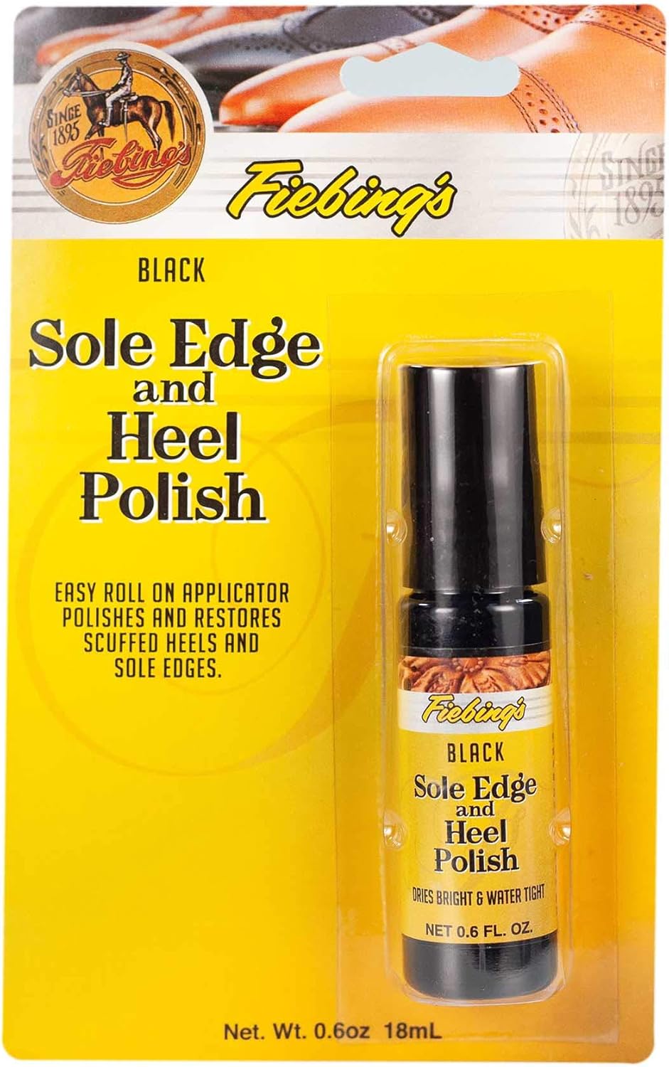 Fiebing's Betún para Suelas y Tacones - Negro - 0.06 oz