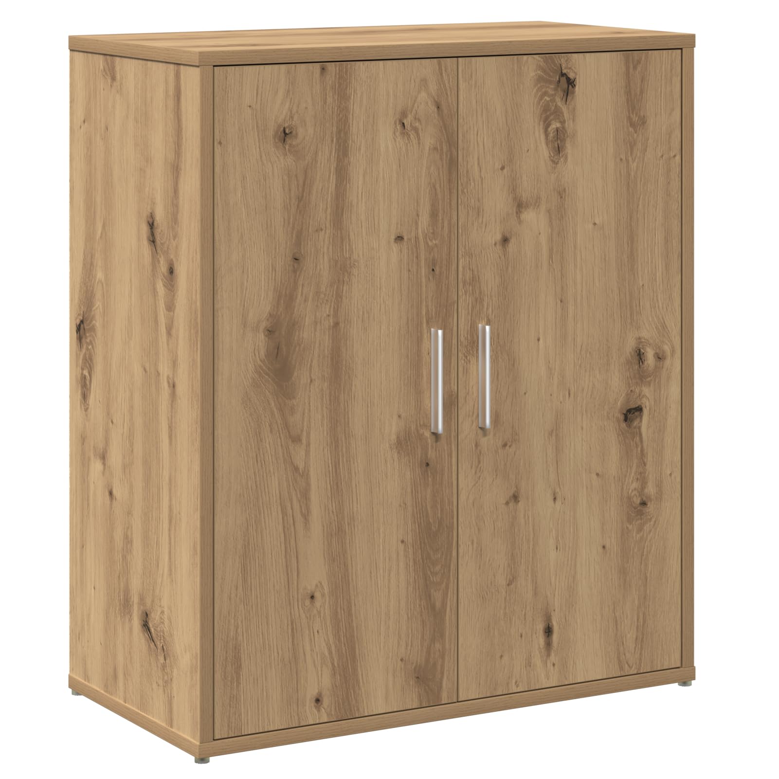 Homgoday Hochboard mit Regal mit Speicher mit Tür 2 pcs Eiche handwerklich 60 x 31 x 70 cm küchenzeilen
