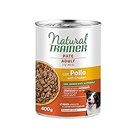 Natural Trainer Medium-Maxi Cibo Umido per Cani Adulti - Paté con Pollo 12 x 400g
