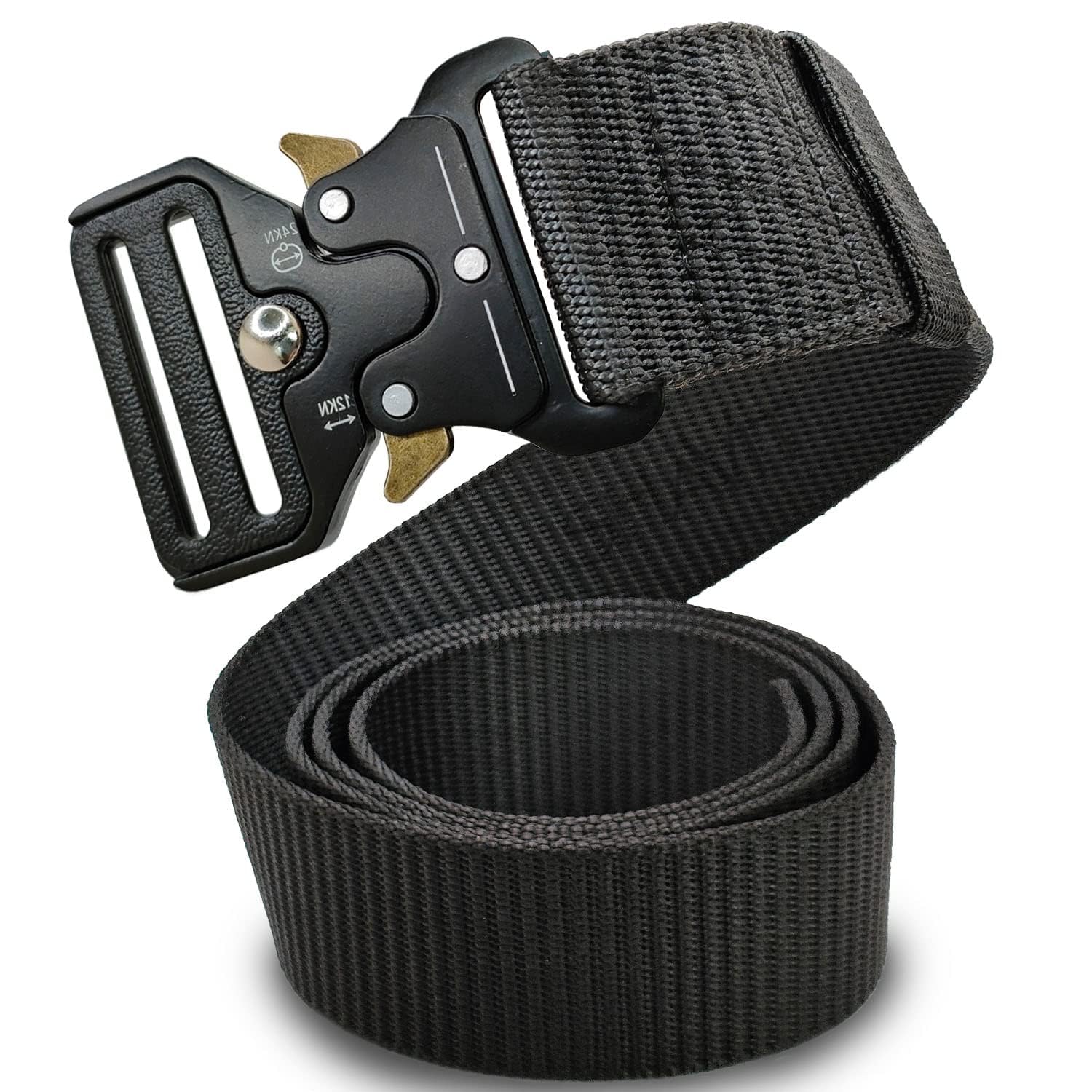 Tactical Belts for Men Military Style Work Hiking Riggers Web Nylon Waistband Belt with Quick Release Metal Buckle