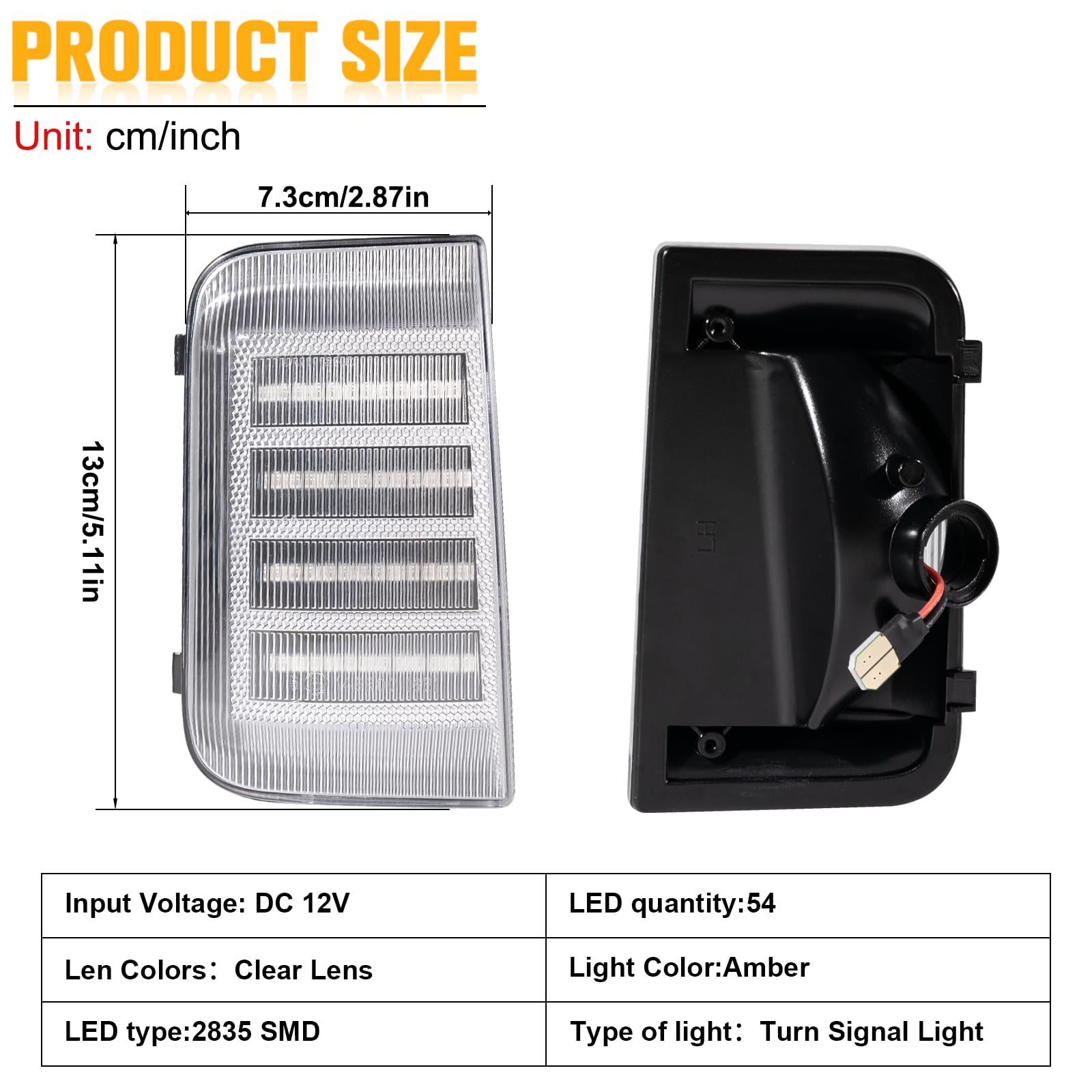 Panda 141 Frecce Dinamiche Per Specchietti Laterali – Compatibili Con Fiat Ducato, Peugeot Boxer, Citroen Jumper, 2 Pezzi, Canbus, Impermeabili