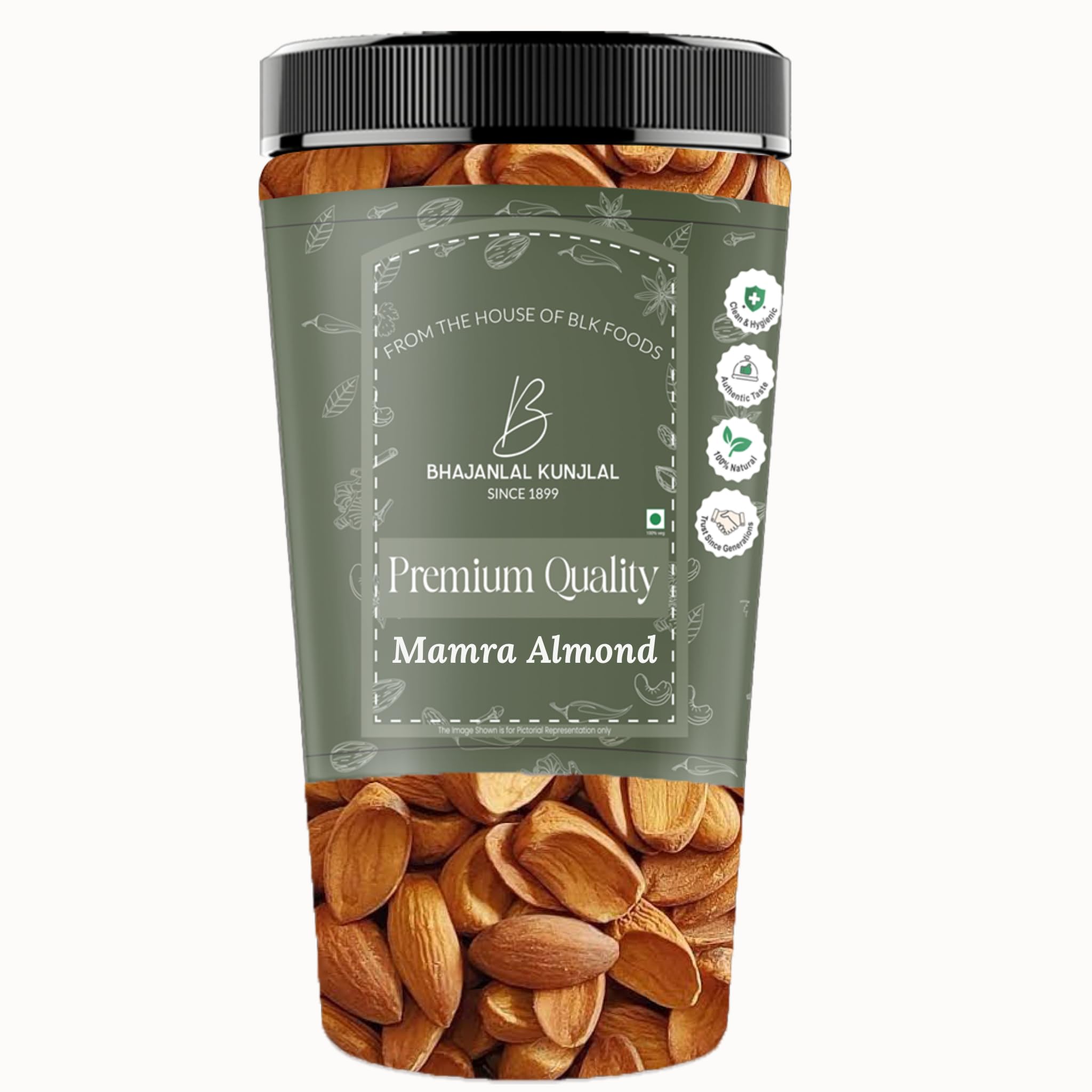 Bhajanlal Kunjlal 250g Asal Mamra Almond Kernel (Mamra Giri) | High Protien Original Snack | Imported Super Healthy Crunchy Mamra Badam Giri | (B0CVMD816H) Amazon Price History, Amazon Price Tracker