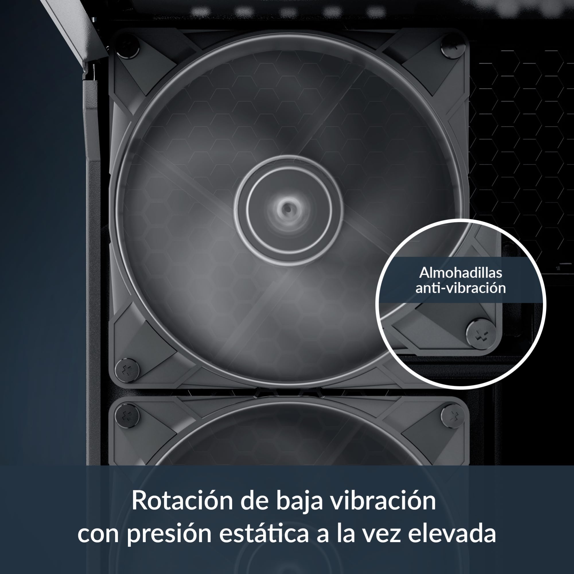 ARCTIC P14 Max (5 Piezas) - Ventilador PC 140mm, Fan, Ventilador de Caja para CPU, Ventilador de caja de alto rendimiento, Controlado por PWM 400–2800 rpm, Para presión estática, Modo 0dB - Negro
