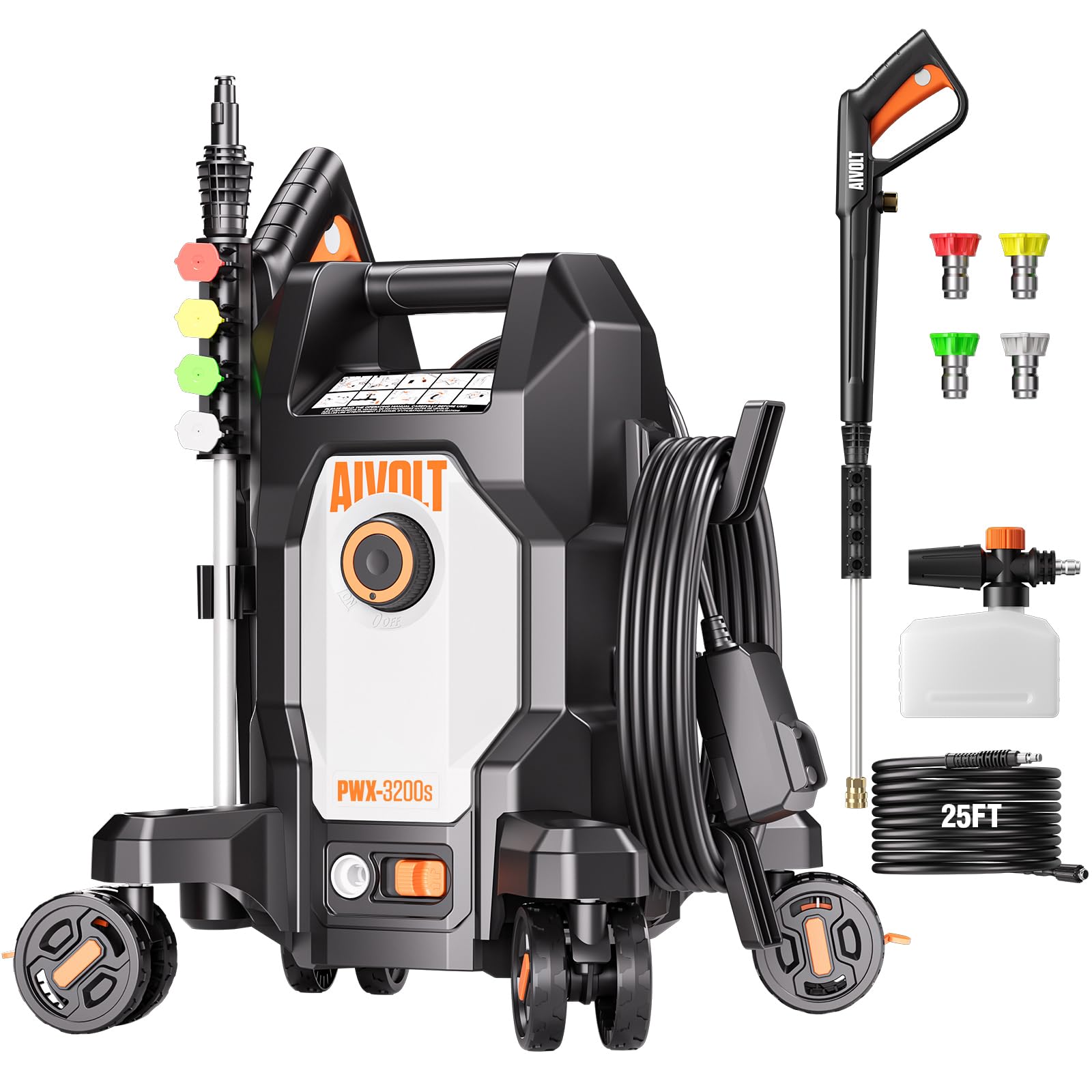 Amazon.com : AIVOLT Pressure Washer, Power Washer with 4 Quick