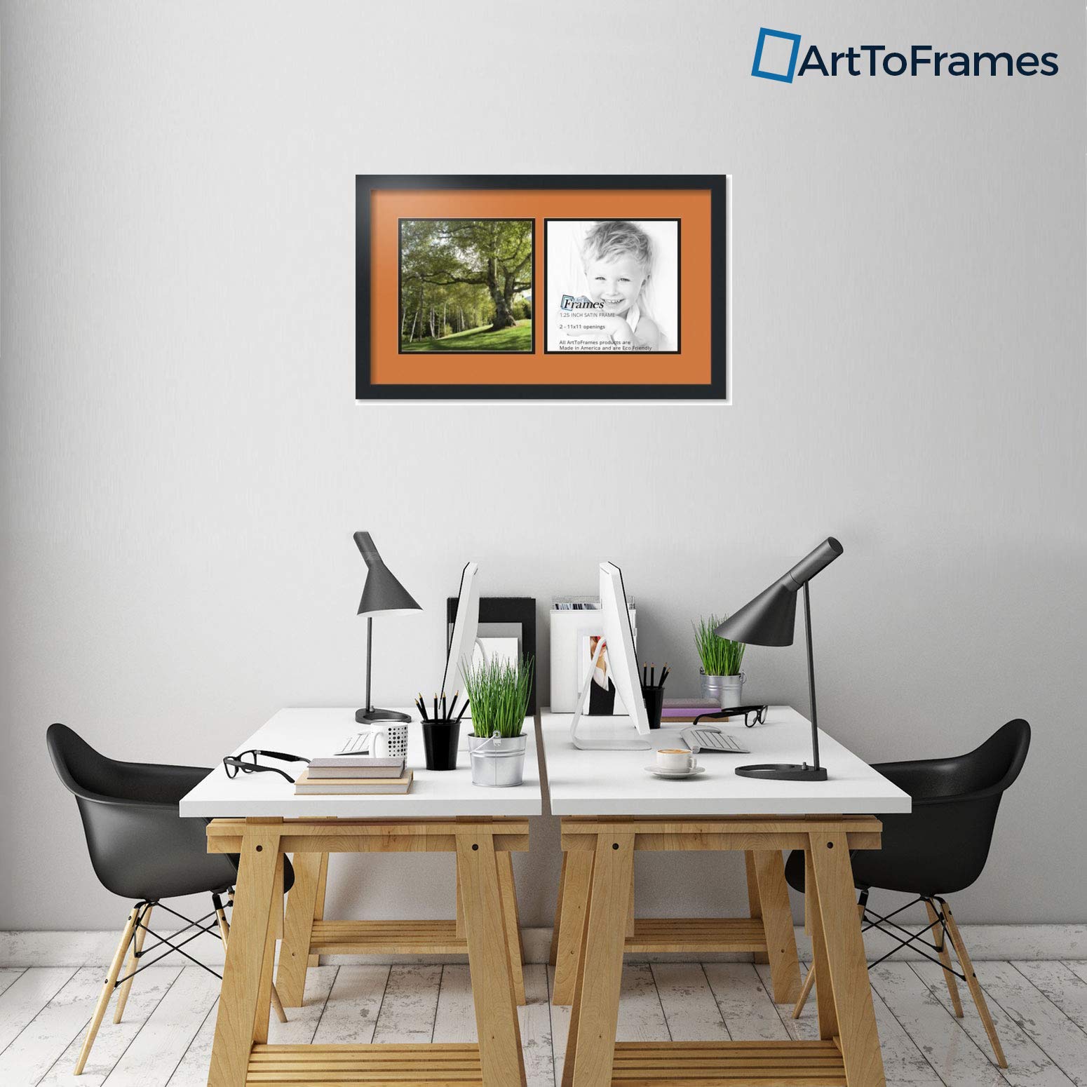 Amazon.co.jp: ArtToFrames コラージュフォトフレーム ダブルマット 2