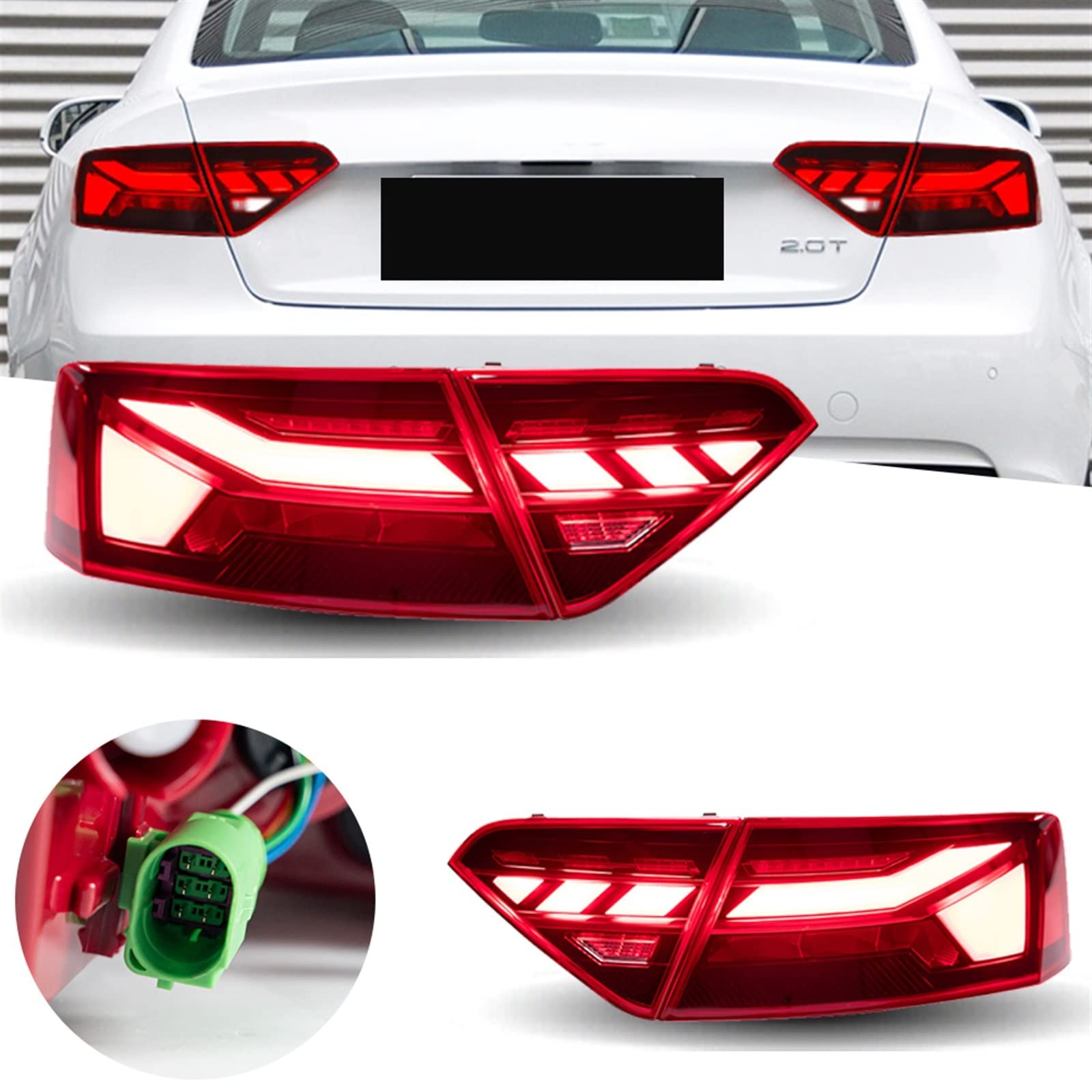 Amazon.com: MOCCAN Taillights Compatible with Audi A5 Coupe LED