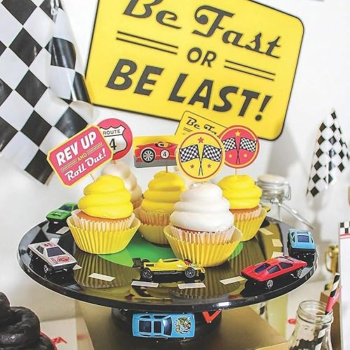 Miniatura 2 de Fun Express Surtido de autos de carreras fundidos a presión, juego de vehículos de juguete coloridos para niños y coleccionistas, incluye autos,