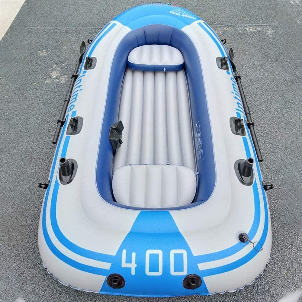 Bateau de radeau gonflable avec pompe et rames, canoë gonflable, bateau