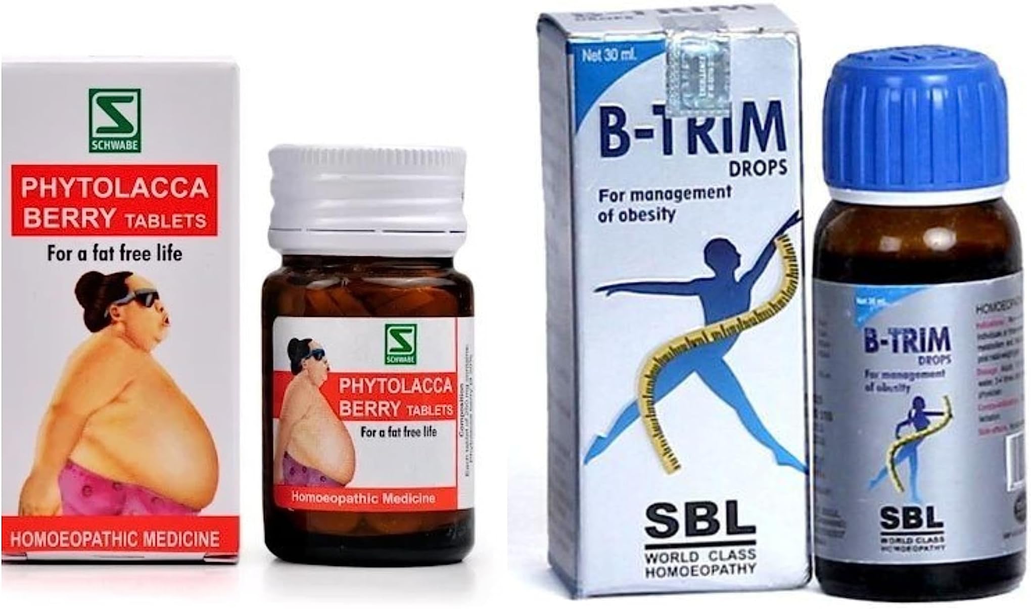 SBL B Trim Drops & Phytolacca Berry Tablets WSI Combo