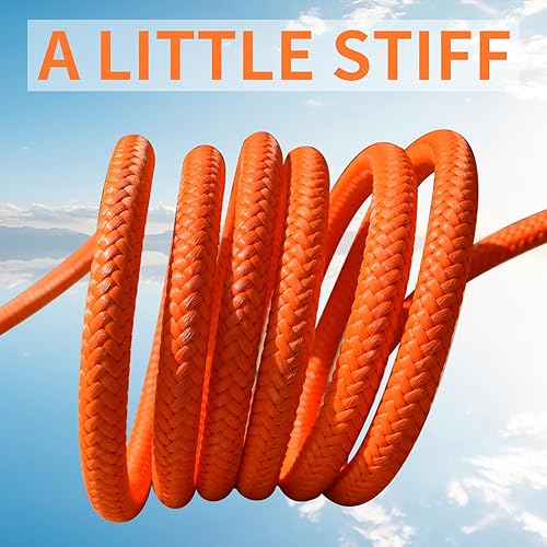 Miniatura 5 de QIQU Extensión de cuerda de cabrestante doble trenzada para remolque de recuperación de cabrestante de automóvil 4x4 (38 pulgadas x 100 pies)