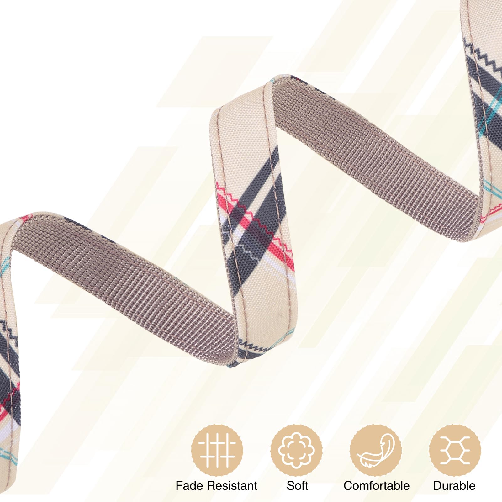 Juego de collar y correa para perro, collares para perros pequeños y medianos, collar ajustable de nailon para cachorros con hebilla para perros hembras machos, collares de mascotas con