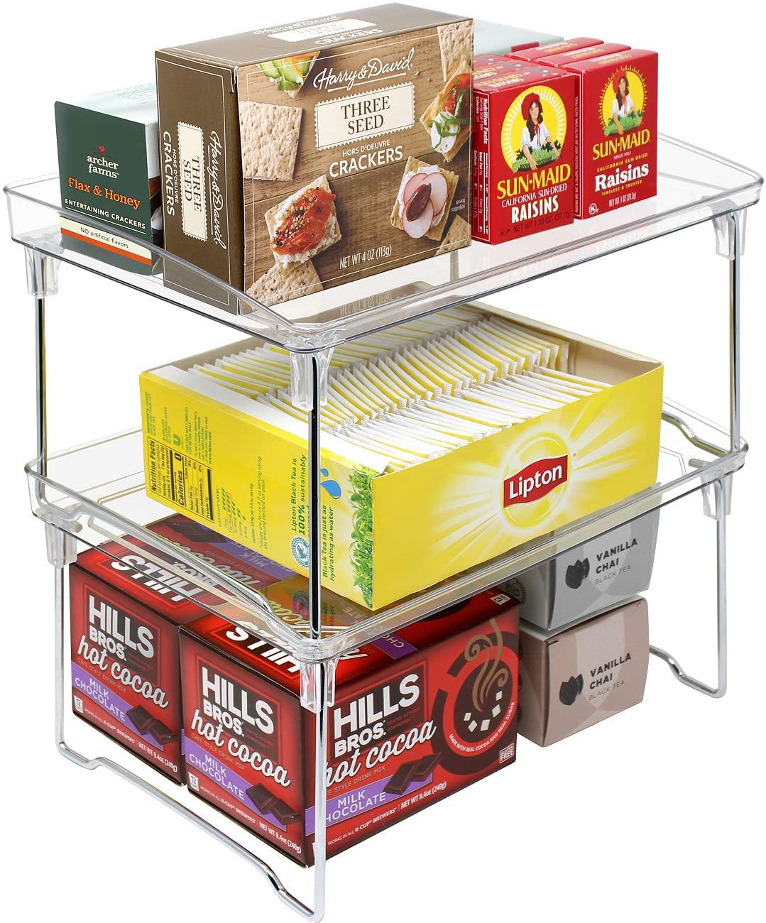 Sponsored Ad β Stackable acrylic shelves, can be used in bedroom, living room, kitchen, and other places, bookshelf table, stackable kitchen shelf organizer, bathroom storage rack, non-slip spice rack