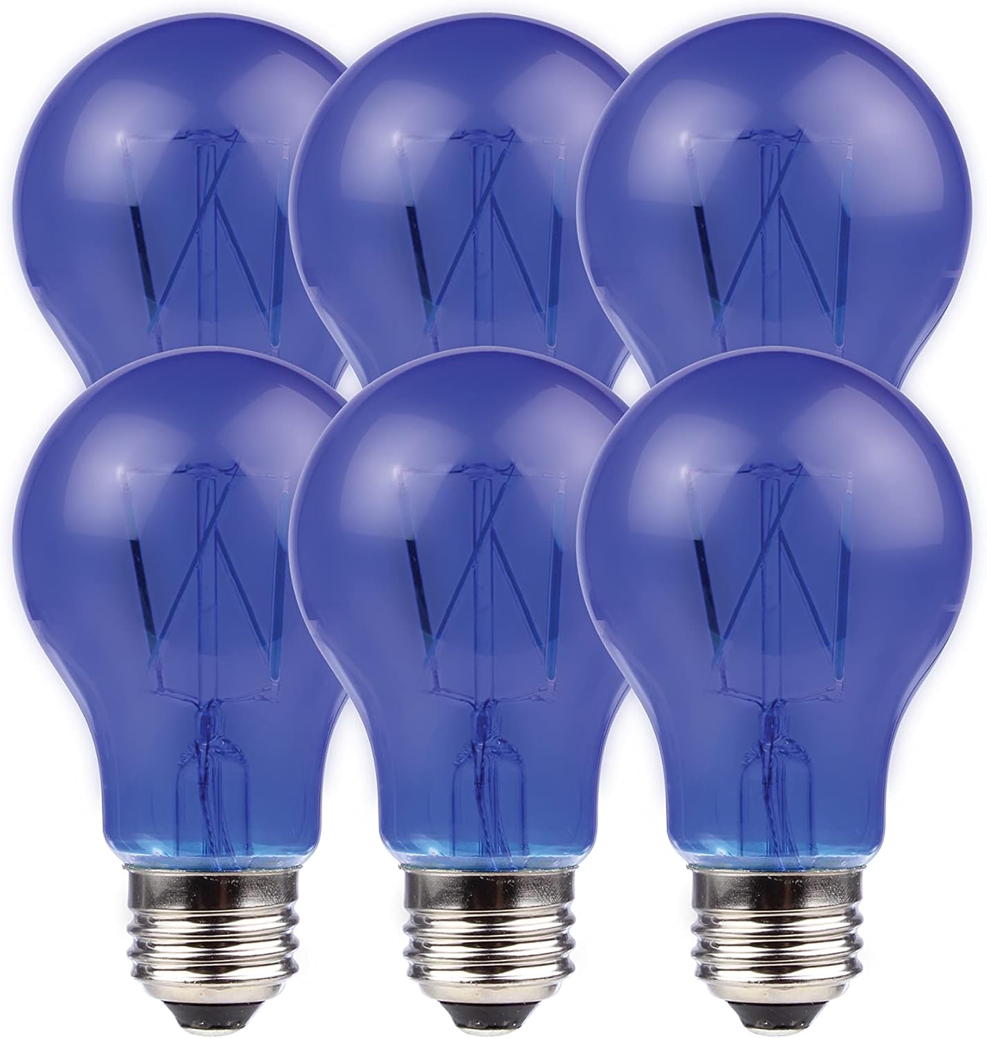 Luminus PLF104B Filament Coloured4.5W (25W) 375 Lumens Dimmable Led Light Bulb6 Pack, A19