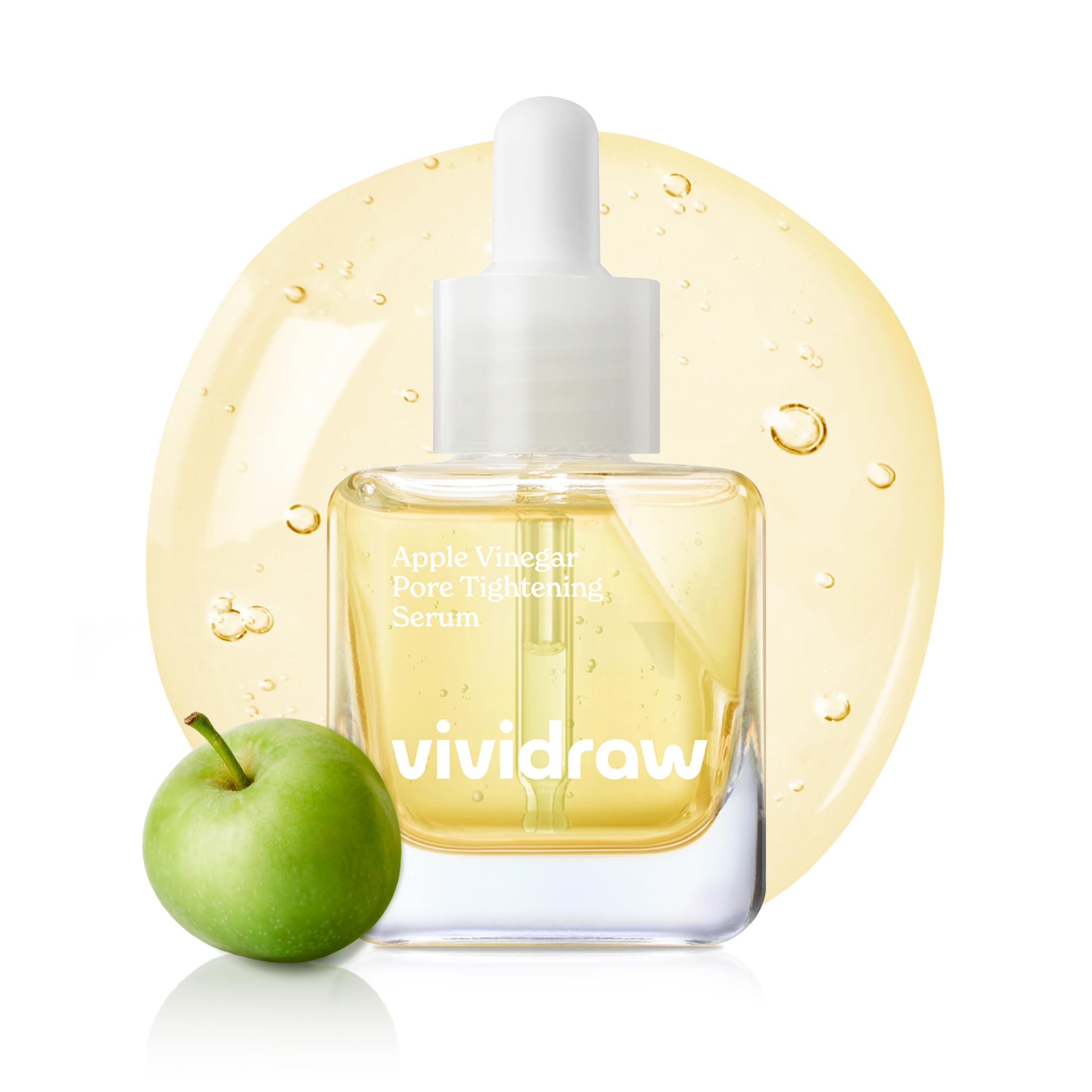Apple Vinegar Pore Tightening Ampoule | Pore Minimizer with Apple Cider Vinegar | Korean Face Serum for Sebum Control and Care | CRUELTY-FREE (40ml, 1.35 fl. oz.)