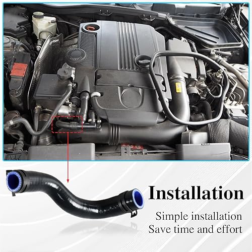 Miniatura 7 de Manguera de reparación de tubo de admisión turbochagrer de entrada de aire compatible con Mercedes-Benz W172 SLK200SLK250 2011-16, W204 C180C200C250