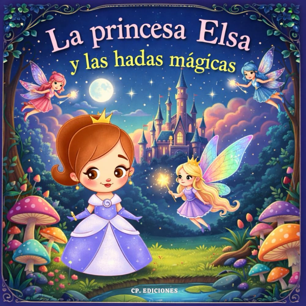La princesa Elsa y las hadas mágicas: Libro de colorear - Un reino encantado lleno de fantasía, amistad y magia (Princesas Mágicas - Libro de Colorear)
