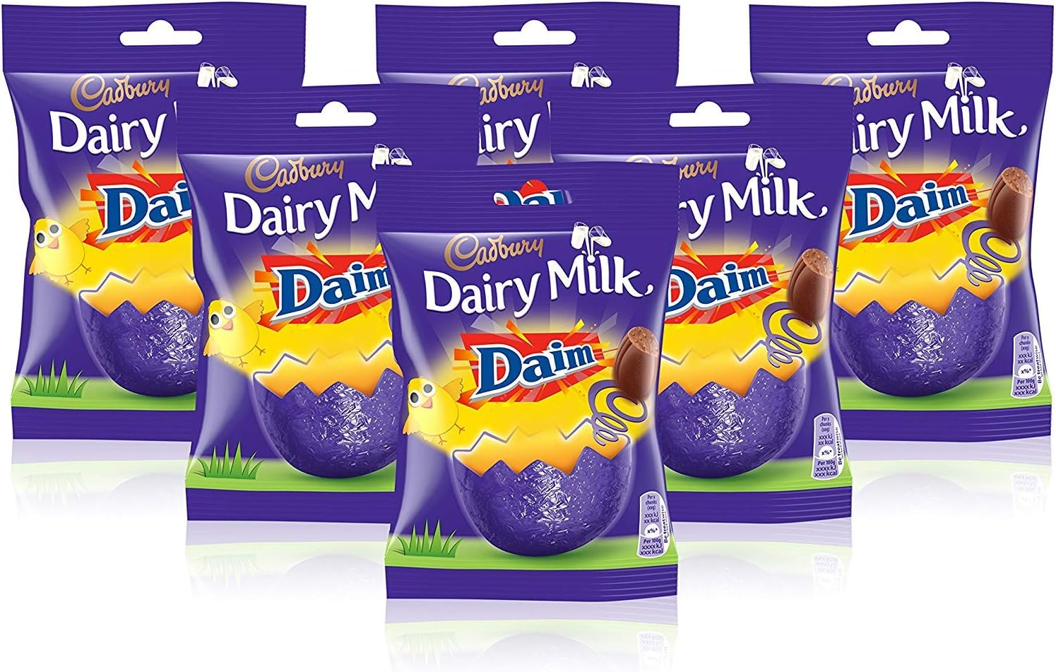 6x Cadbury Dairy Easter Milk Chocolate Daim Mini Eggs 86g Amazon.co.uk Grocery