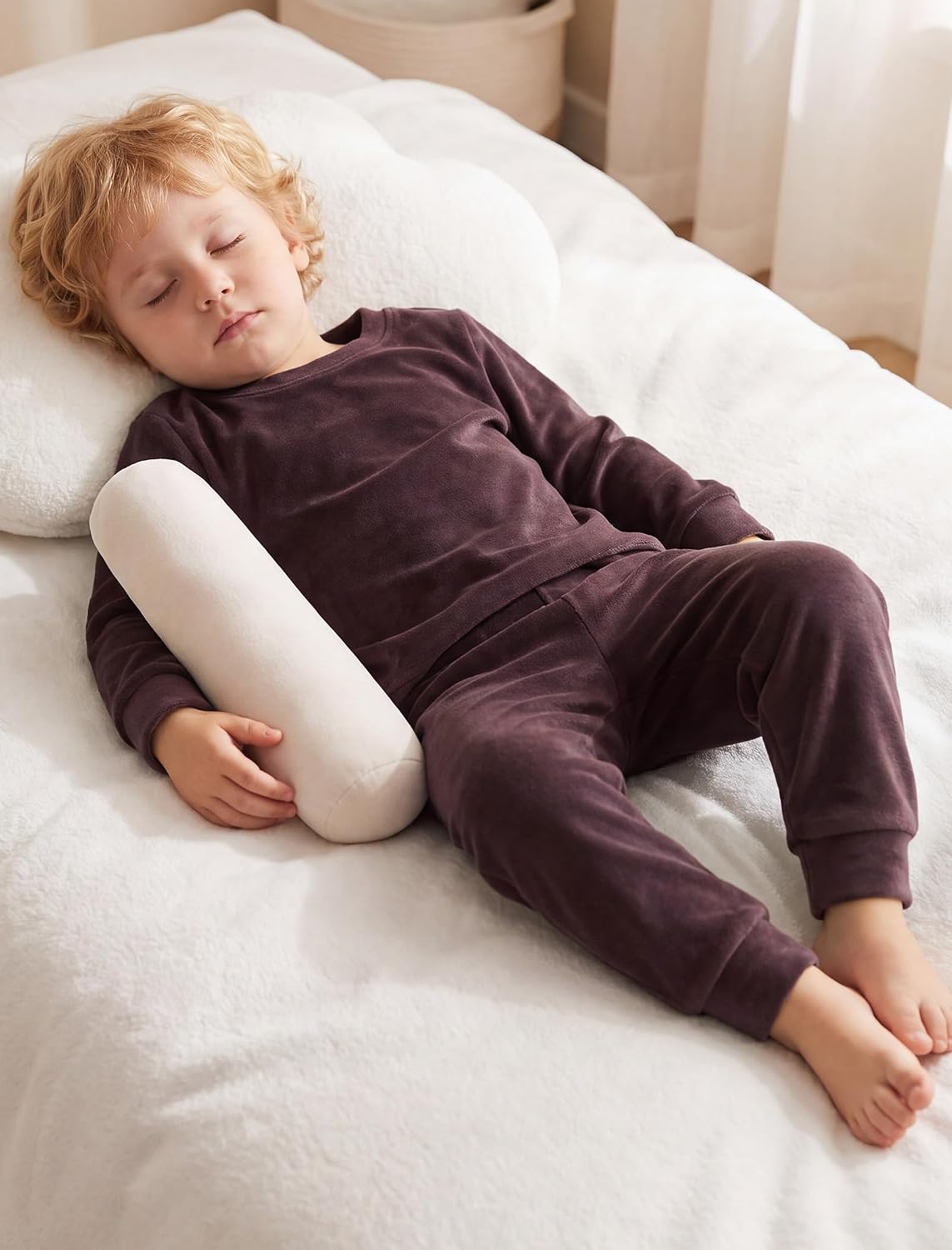 Mikrdoo Toddler Boys Pajamas Long Sleeve Cozy Plush 2-Piece Set 12M-5T