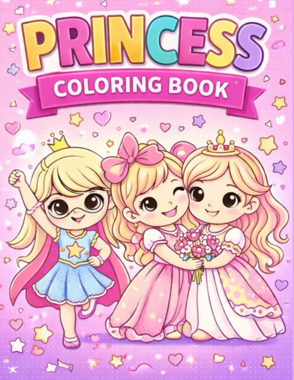 Princess Coloring Book for Girls: Cute and Magical Coloring Pages for Girls Ages 4–8