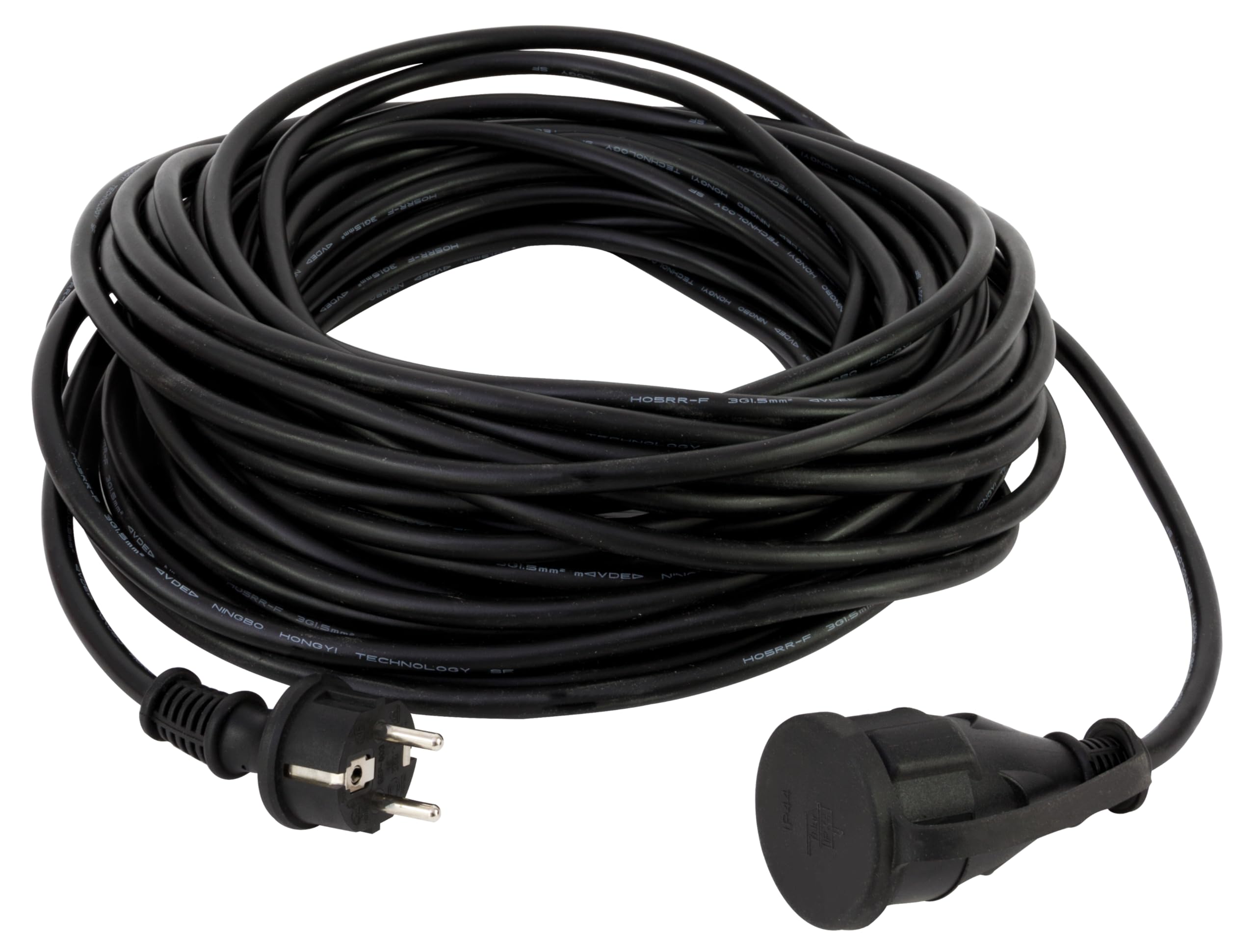 REV Ritter 0065259 - Prolunga RR3G1,5 25 m, IP44, colore: Nero