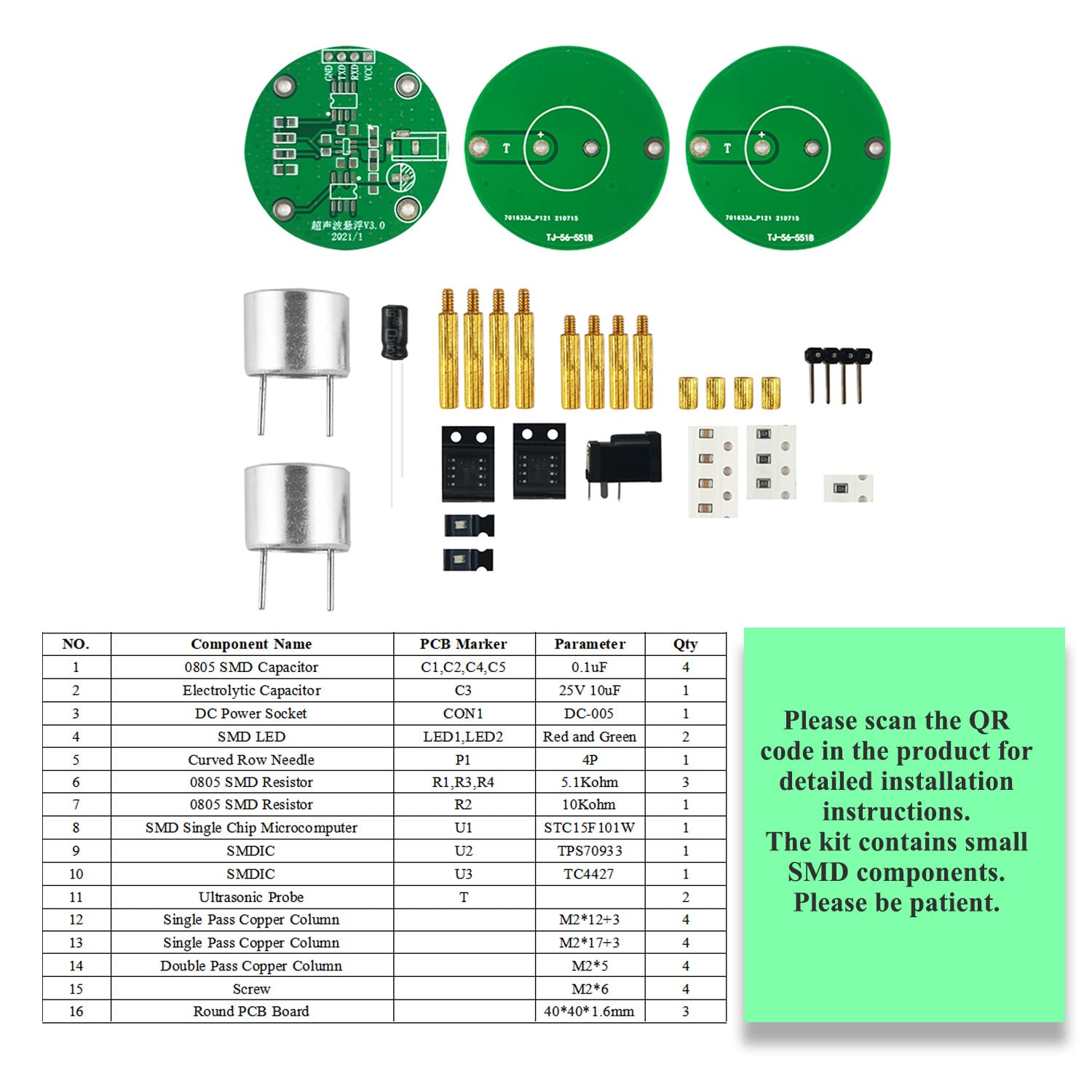 Electronic Kits DIY Magnetic Levitation Soldering Kit for Electronics Diy Electronic Kits Soldering Practice Kit Soldering Project Kit for School Soldering Practice ISolderStore