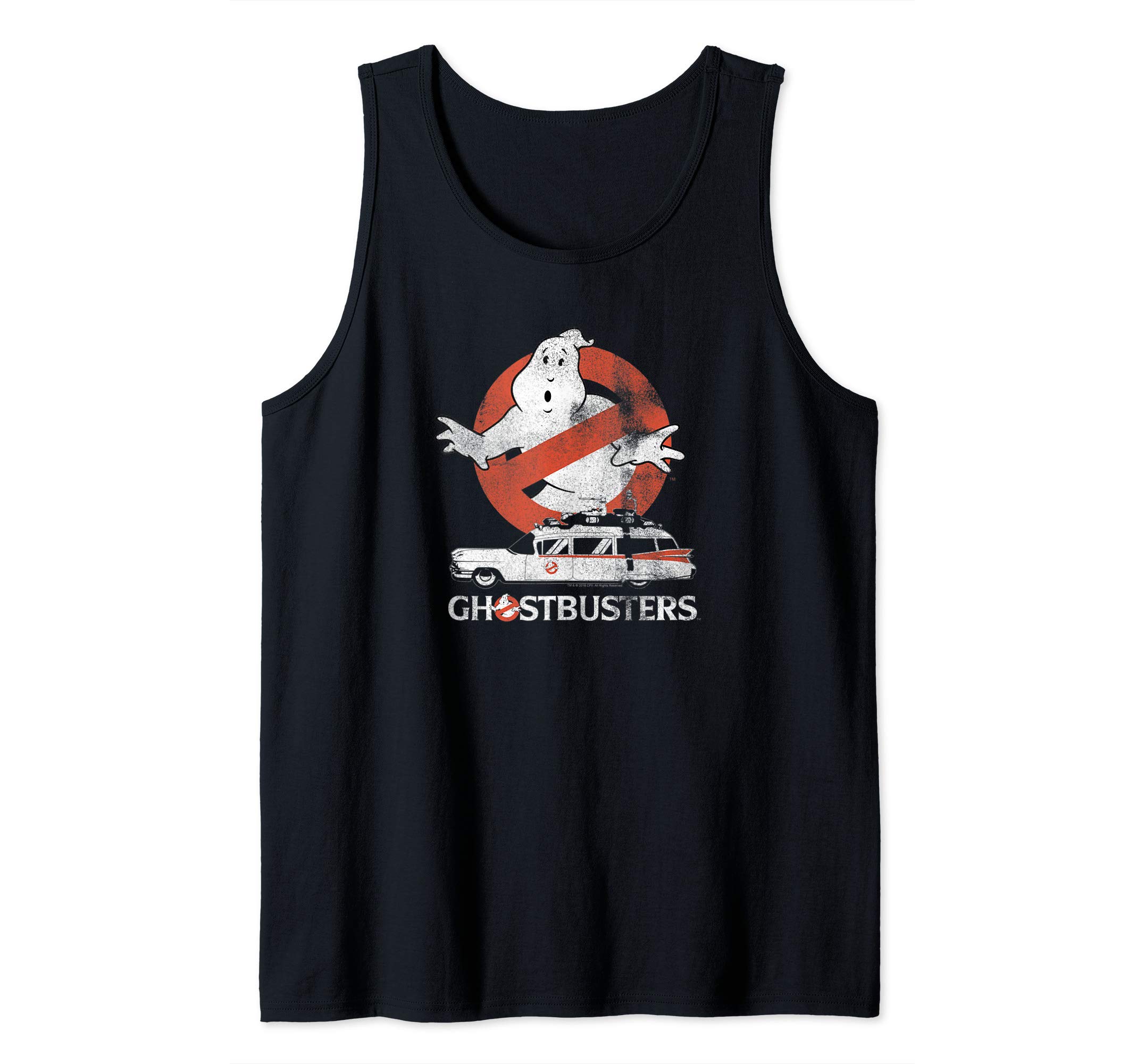 Ghostbusters No Ghost with Ecto Vector Tank Top