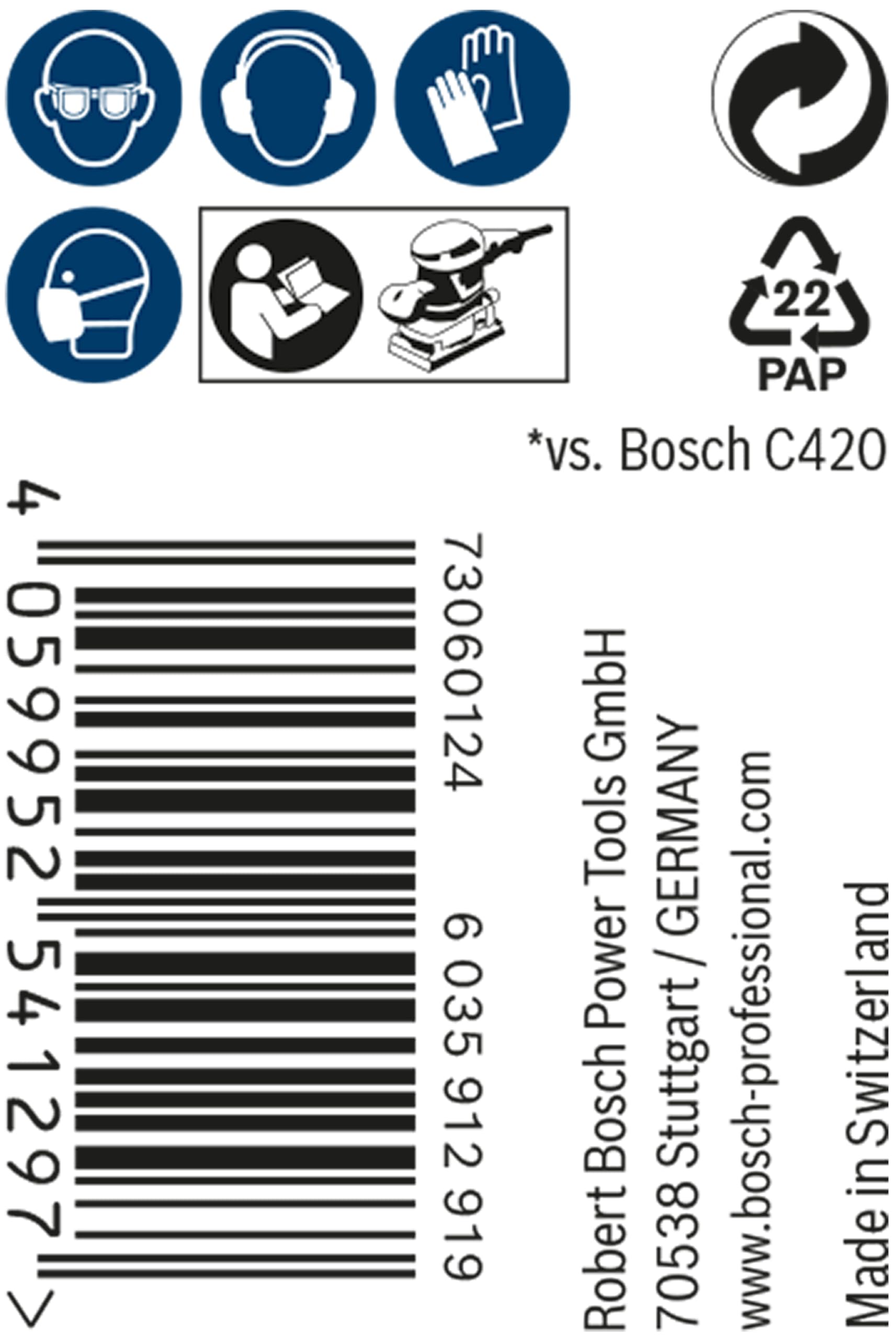 Bosch 1x Rouleaux d'abrasif réticulé EXPERT M480 (pour Peinture sur bois, Bois dur, 115 mm x 5 m, Grain 240, Professional Accessoire Ponçage manuel)