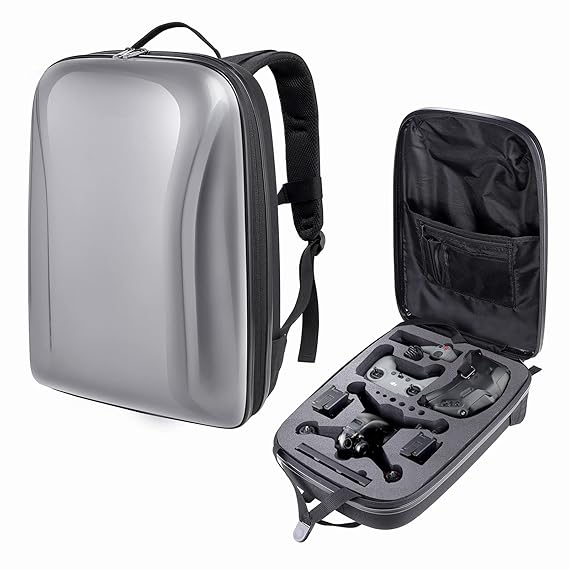 Portable Case for DJI FPV Combo, Protective Shockproof Backpack Travel Bag for DJI FPV Drone Full Set, Goggles V2, Remote Controller 2, Motion Controller, Battery Charging Hub & Accessories(Gray