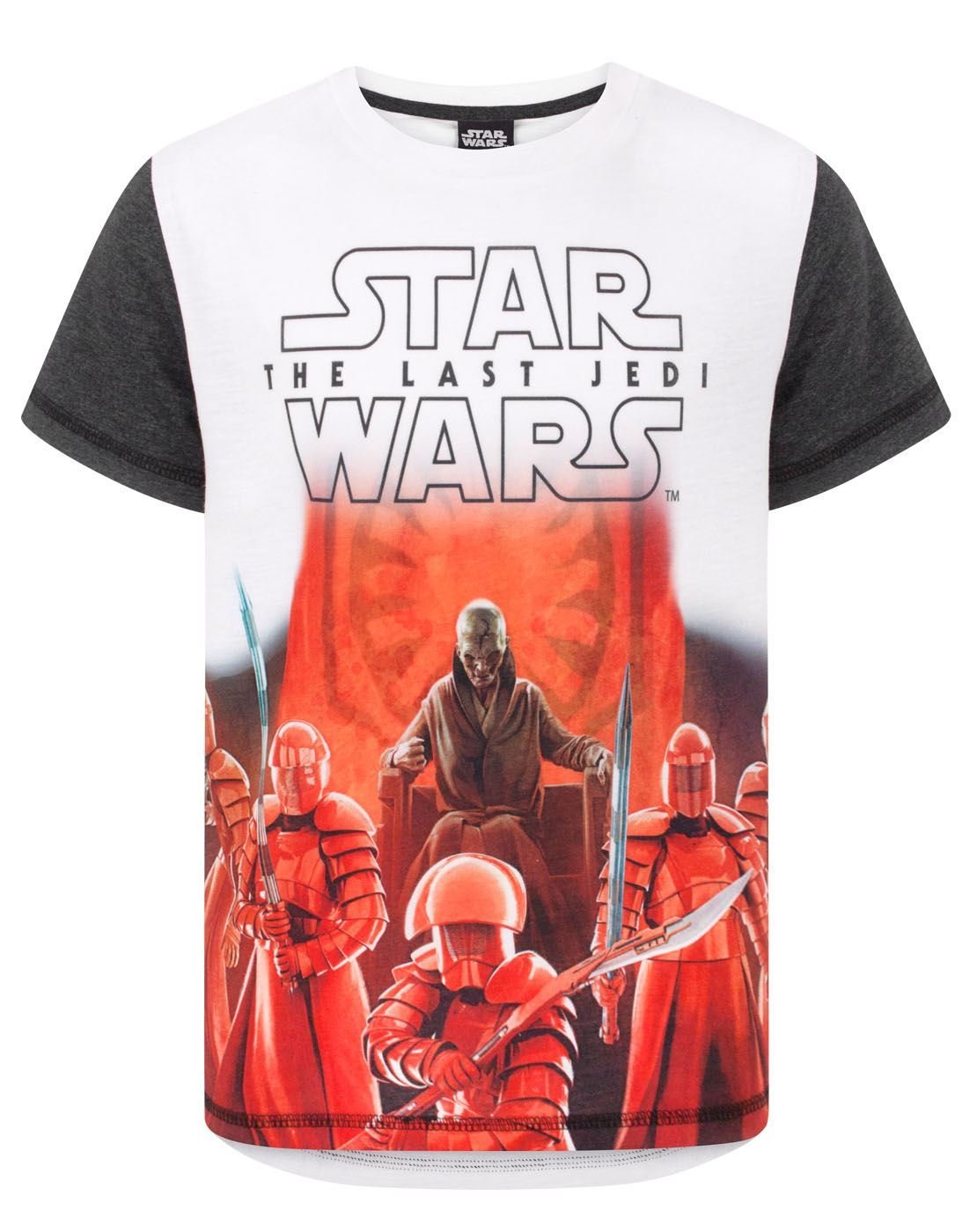 Star Wars Boys White The Last Jedi First Order 'S T-Shirt (13-14 Years)